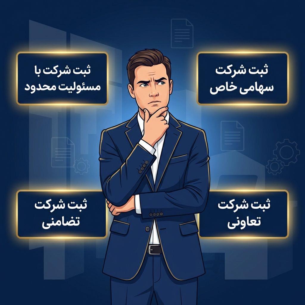 چه نوع شرکتی میخوای در اهواز ثبت کنی؟